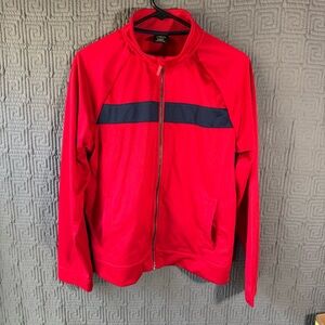 Athletic Works Full Zip Jacket Boys XL 14/16 Husky Red Long Sleeve